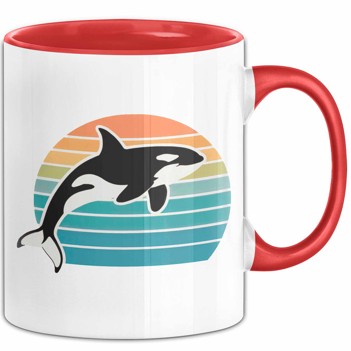 Wal Tier Tasse Geschenk Lustige Geschenkidee Spruch Rot Trendation