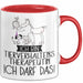 Geschenk für Tierverhaltenstherapeutin Tasse Lustige Geschenkidee Geburtstag Ich Bin Tierverhaltenstherapeutin Ich Darf Das Rot Trendation