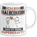 Halbcousin Tasse Geschenk für Halbcousin Geburtstag Lustiger Spruch Kaffee-Becher Was Ist Deine Superkraft Weiß Trendation