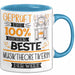 Beste Musiktheoretikerin Der Welt Tasse Geschenk für Eine Musiktheoretikerin Geprüft Und Sicher Geschenkidee Geburtstag Weihnachten Blau Trendation