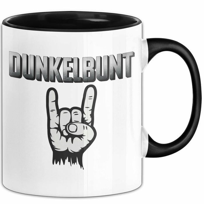 Dunkle Farbe Tasse Geschenk Lustige Geschenkidee Spruch Dunkelbunt Schwarz Trendation