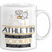 Athletin Weil Es Keinen Schöneren Beruf Gibt Tasse Geschenk für Eine Athletin Lustig Weiß Trendation