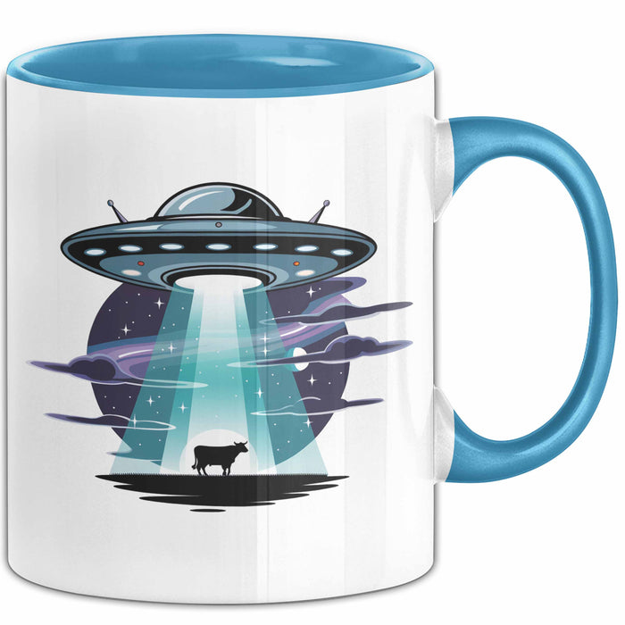 Sci Fi Liebhaber Tasse Geschenkidee für Science Fiction Fans Blau Trendation