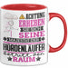 Hürdenläufer Geschenk Tasse Lustiger Spruch Erheben Sie Sich Der Hürdenläufer Betritt den Raum Rot Trendation