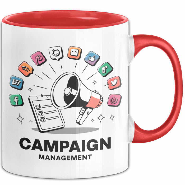 Kampagnen Manager Tasse Geschenk Lustige Geschenkidee Spruch Für Politische Strategen Rot Trendation