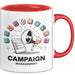 Kampagnen Manager Tasse Geschenk Lustige Geschenkidee Spruch Für Politische Strategen Rot Trendation