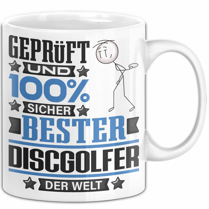 Discgolfer Geschenk Lustiger Spruch für Discgolfer Geschenkidee Bester Discgolfer Der Welt Weiß Trendation