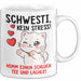 Schwester Tasse Geschenk Schwesti Kein Stress Schluck Tee Geschenkidee Weiß Trendation