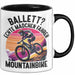 Mountainbikerin Tasse Geschenk Frauen Ballett Echte Mädchen Fahren Mountainbike Mtb Trendation