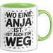 Anja Tasse Geschenk Wo Eine Anja Ist Ist Auch Ein Weg Geschenkidee Becher mit Name Grün Trendation