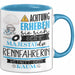 Rennfahrerin Tasse Geschenk Lustiger Spruch Bitte Erheben Sie Sich Seine Majestät Die Rennfahrerin Betritt Den Raum Blau Trendation