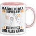 Basketballspieler Tasse Geschenk für Basketballspieler Der Mann Der Alles Kann Geschenkidee zum Geburtstag Rosa Trendation