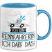 Geschenk für Rennfahrerin Tasse Lustige Geschenkidee Geburtstag Ich Bin Rennfahrerin Ich Darf Das Blau Trendation