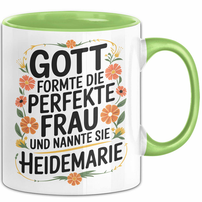 Heidemarie Tasse Geschenk Gott Formte Die Perfekte Frau Heidemarie Geschenkidee