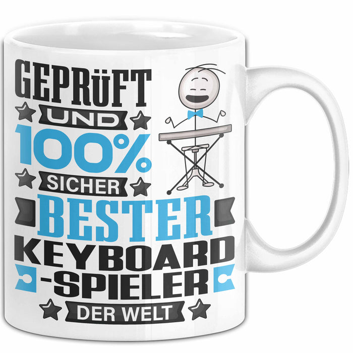 Keyboard-Spieler Geschenk Lustiger Spruch für Keyboard-Spieler Geschenkidee Bester Keyboard-Spieler Der Welt Weiß Trendation