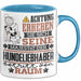 Hundeliebhaber Geschenk Tasse Lustiger Spruch Erheben Sie Sich Der Hundeliebhaber Betritt den Raum Blau Trendation