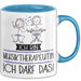 Geschenk für Musiktherapeutin Tasse Lustige Geschenkidee Geburtstag Ich Bin Musiktherapeutin Ich Darf Das Blau Trendation