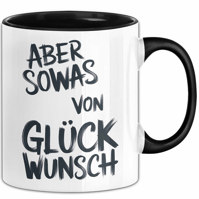 Sarkastischer Sarkasmus Tasse Geschenk Lustige Geschenkidee Spruch Aber Sowas Von Glück Wunsch Trendation
