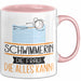 Schwimmerin Geschenk Tasse Becher Die Frau Die Allen Kann Geschenkidee für eine Schwimmerin Lustig Rosa Trendation