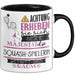 Squash-Spielerin Tasse Geschenk Lustiger Spruch Bitte Erheben Sie Sich Seine Majestät Die Squash-Spielerin Betritt Den Raum Schwarz Trendation