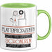 Plattenproduzentin Weil Es Keinen Schöneren Beruf Gibt Tasse Geschenk für Eine Plattenproduzentin Lustig Grün Trendation