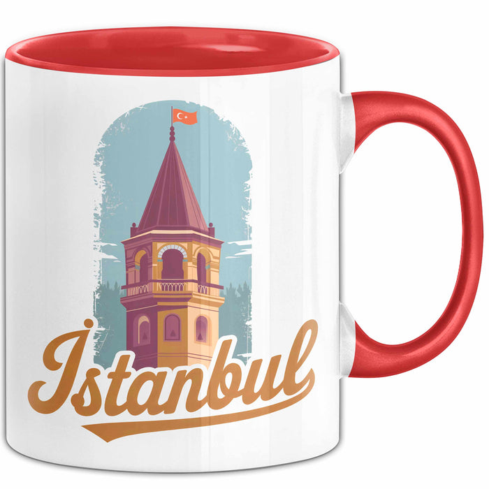 Istanbul Türkei Tasse Geschenk Lustige Geschenkidee Spruch Rot Trendation