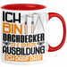 Dachdecker Ausbildung Tasse Geschenk Ich Bin Dachdecker In Der Ausbildung Ich Darf Das Geschenkidee Spruch Rot Trendation