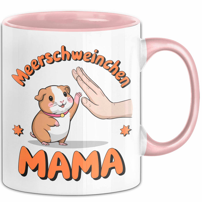 Meerschweinchen Tierliebhaber Tasse Geschenk Lustige Geschenkidee Spruch Meerschweinchen Mama Rosa Trendation