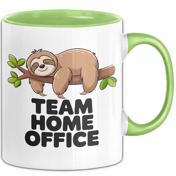 Bürokollege Faultier Tasse Geschenk Lustige Geschenkidee Team Home Office Grün Trendation
