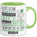Tierpsychologin Geschenk Becher Tasse Gott Schuf Alle Menschen Gleich Nur Die Besten Durfeten Tierpsychologin Werden Geschenkidee Lustig Grün Trendation