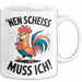Sarkastisches Huhn Tasse Geschenk Lustige Geschenkidee Nen Scheiß Muss Ich Weiß Trendation