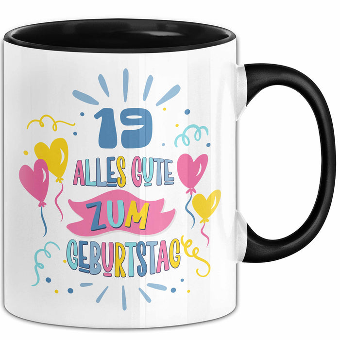 19. Geburtstag Tasse Geschenk Männer Frauen Lustig Alles Gute Zum Geburtstag 19er Geburtstags Grüße Geschenkidee Trendation