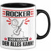 Rocker Tasse Geschenk für Rocker Der Mann Der Alles Kann Geschenkidee zum Geburtstag Schwarz Trendation