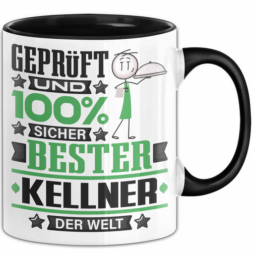 Kellner Geschenk Lustiger Spruch für Kellner Geschenkidee Bester Kellner Der Welt Schwarz Trendation