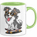 Hund Tierliebhaber Skateboard Tasse Geschenk Lustige Geschenkidee Spruch Grün Trendation