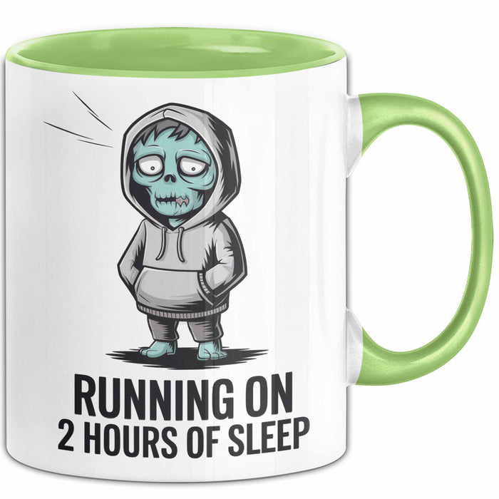 Minimal Schläfer Tasse Geschenk Lustige Geschenkidee Spruch Für Müde Menschen Grün Trendation