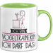 Geschenk für Vogeltrainerin Tasse Lustige Geschenkidee Geburtstag Ich Bin Vogeltrainerin Ich Darf Das Grün Trendation