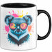 Koala Tier Sonnenbrille Tasse Geschenk Lustige Geschenkidee Spruch Schwarz Trendation