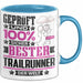 Trailrunner Geschenk Lustiger Spruch für Trailrunner Geschenkidee Bester Trailrunner Der Welt Blau Trendation