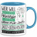 Jazz-Liebhaberin Tasse Geschenk Spruch Wer Will Schon Prinzessin Sein Wenn Man Auch Jazz-Liebhaberin Sein Kann Blau Trendation