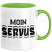 München Servus Tasse Geschenk Heimat Münchener Geschenkidee Kaffee-Becher Bayern Servus Grün Trendation