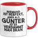 Guenter Tasse Niemand Ist Perfekt, Guenter Ist Nah Dran Geschenk Rot Trendation