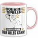 Squash-Spieler Tasse Geschenk für Squash-Spieler Der Mann Der Alles Kann Geschenkidee zum Geburtstag Rosa Trendation