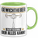 Gewichtheber Tasse Geschenk für Gewichtheber Der Mann Der Alles Kann Geschenkidee zum Geburtstag Grün Trendation