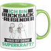 Rucksackreisender Tasse Geschenk für Rucksackreisender Geburtstag Lustiger Spruch Kaffee-Becher Was Ist Deine Superkraft Grün Trendation