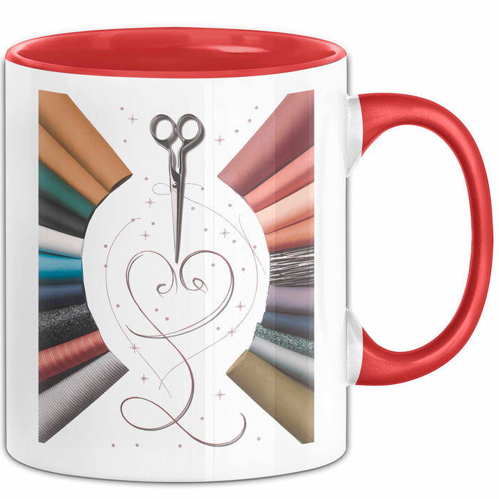 Schneider Tasse Geschenk Lustige Geschenkidee Spruch Für Näh Künstler Rot Trendation