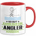 Angler Geschenk Tasse So Gut Kann Nur Ein Angler Aussehen Geschenkidee Kaffee-Becher Rot Trendation
