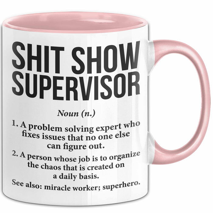 Chef Tasse Geschenk Shit Show Supervisor Geschenkidee Lustig Beruf