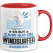 Windsurfer Geschenk Tasse So Gut Kann Nur Ein Windsurfer Aussehen Geschenkidee Kaffee-Becher Rot Trendation
