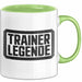 Fußballtrainer Fußballteam Tasse Geschenk Lustige Geschenkidee Spruch Trainer Legende Grün Trendation